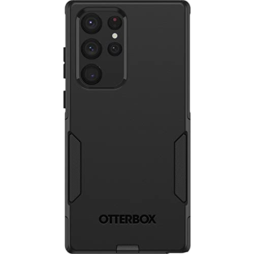 OtterBox Galaxy S22 Ultra Commuter Series Case - BLACK, Slim & Tough, Pocket-Friendly, with Port Protection