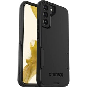 otterbox galaxy s22+ commuter series case - black, slim & tough, pocket-friendly, with port protection