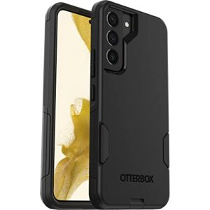 otterbox galaxy s22 commuter series case - black, slim & tough, pocket-friendly, with port protection