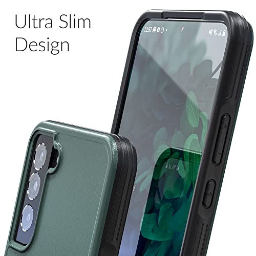 Crave Slim Guard for Galaxy S22+ Case, Shockproof Case for Samsung Galaxy S22+, S22 Plus (6.6 inch) - Forest Green