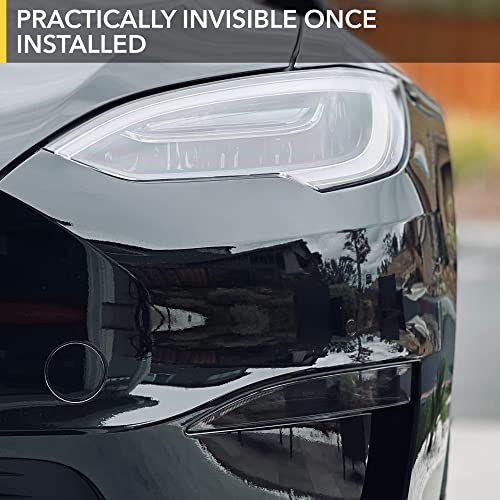 TWRAPS Fog Lights Clear Protection Film (PPF) for Tesla Model S/Model X (Plaid & Long Range, Refresh) 10mil