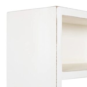 Kate and Laurel Georgie Wall Hanging Desk, 26x6x30, White