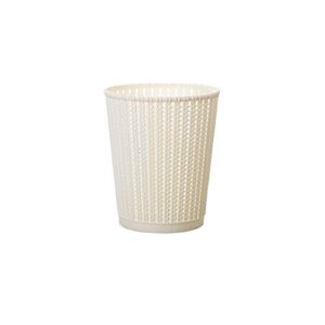 indoor trash cans creative imitation rattan weave texture trash can, home living room bedroom kitchen toilet plastic trash can, fashion desktop mini wastebasket, no cover garbage cans for kitchen offi