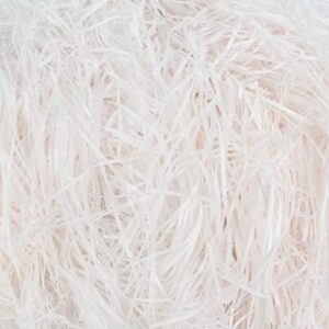 LOMIMOS 200g/7oz Easter Grass Off White Raffia Cut Paper Confetti Shred,for Gift Wrapping Craft DIY Basket Box Packaging Filling