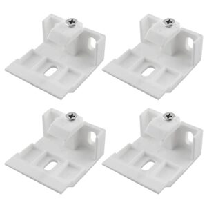 zzlzx 4pcs pleated and cellular shades headrail support bracket clip mount bracket holder for wide beam folding blinds