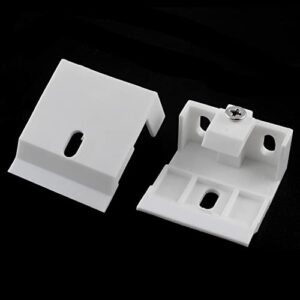 ZZLZX 4PCS Pleated and Cellular Shades Headrail Support Bracket Clip Mount Bracket Holder for Wide Beam Folding Blinds