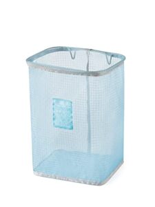 wall-mounted laundry basket, collapsible washable laundry storage basket, bathroom and bedroom laundry organizer (blue)