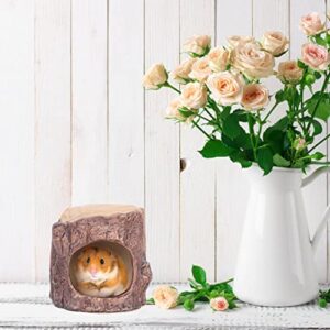 YARDWE Summer Squirrel Nest Ceramic Hamster Hideout Hamster House Chinchilla Mini Hut Small Animal Hideout Cave Critter Bath for Chinchilla Hamster Rat Gerbils Chinchilla Mini Hut