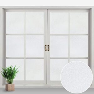 static clings window privacy film waterproof cabinet glass window clings pure frosted translucent glass stickers for office home improvement 17.7x18.7inches