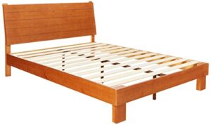 amazon aware wooden platform bed frame - queen