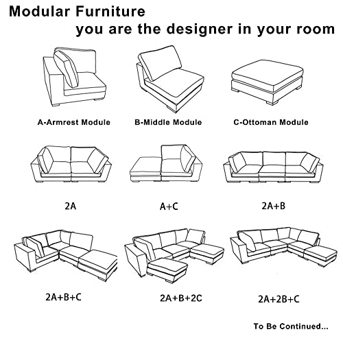 NORAN Grey Fabric Upholstered Modular Sofa Collection, Modular Customizable and Reconfigurable Deep Seating, Corner Sofa (Corner Sofa)