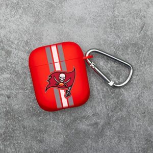 GAME TIME Tampa Bay Buccaneers HD Case Cover Compatible with Apple AirPods Gen 1&2 (Stripes)