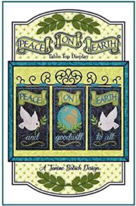 janine babich designs peace on earth table top display pattern, any