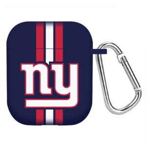 game time new york giants hd case cover compatible with apple airpods gen 1&2 (stripes)