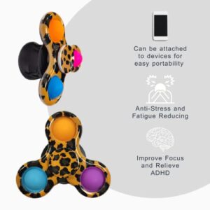 Pop Fidgit Spinner Phone Stand Holders, 360°Rotation Spinner Phone Grip Holder Fidget Toy Pop Phone Ring for Kids, Teens, Adults for iPhone/iPad/Smartphones/Tablets