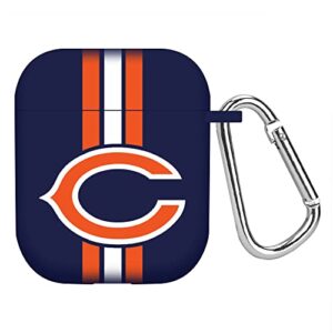 game time chicago bears hd case cover compatible with apple airpods gen 1&2 (stripes)