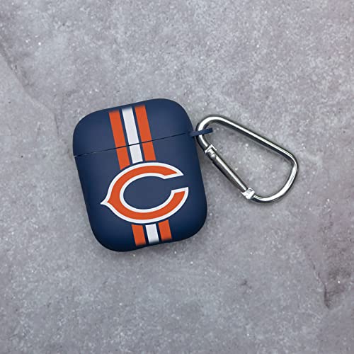 GAME TIME Chicago Bears HD Case Cover Compatible with Apple AirPods Gen 1&2 (Stripes)