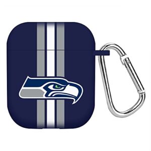 game time seattle seahawks hd case cover compatible with apple airpods gen 1&2 (stripes)