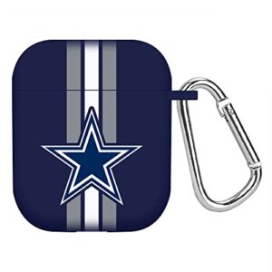 game time dallas cowboys hd case cover compatible with apple airpods gen 1&2 (stripes)