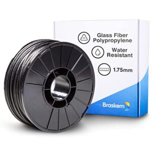 braskem glass fiber polypropylene 3d filament - fl500pp-gf | 1.75mm | glass fiber