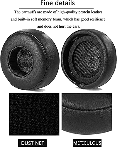 Adhiper Ear Pads Replacement Mixr Earpads Protein PU Leather Ear Cushion is Compatible with Mixr On-Ear Headphones (Black)