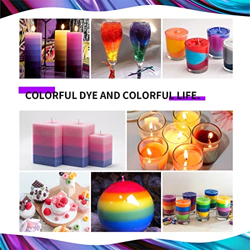 Candle Dye - 21 Colors Wax Melt Dye for Candle Making, Oil-Based Dye for Wax, Highly Concentrate Liquid Candle Color Dye