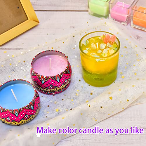 Candle Dye - 21 Colors Wax Melt Dye for Candle Making, Oil-Based Dye for Wax, Highly Concentrate Liquid Candle Color Dye