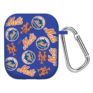 game time new york mets hd case cover compatible with apple airpods gen 1&2 (random)