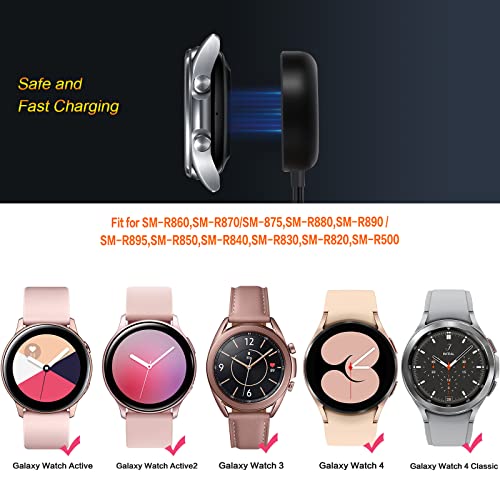 Galaxy Watch 6/5/4 Charger,2 Pack Watch Chargers Compatible with Samsung Galaxy Watch 6/6 Classic/5/5 Pro/ 4/4 Classic/3/Active 2/Active Charging Dock Cable