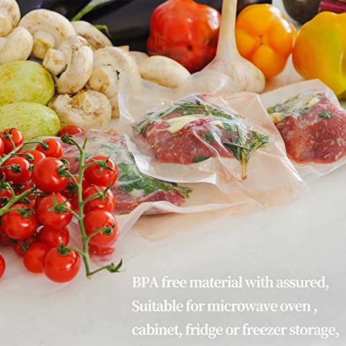 VEBUG Vacuum Sealer Bags, 2 Pack 11’’x16’Vacuum Sealer Bags Rolls, Seal a Meal, Commercial Grade, BPA-Free, Food Vac Bags for Storage, Meal Prep or Sous Vide