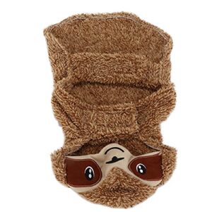 Halloween Pet Hoodie Costume, Pet Halloween Suit Sloth Style Dog Halloween Costume Cat Halloween Costume Fancy Dress for Dogs and Cats