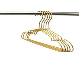 Koobay 12.6" Matte Gold Metal Kids Baby Hangers, 30Pack, Non Slip, Suit for Coated Wire Children Clothes Hangers Closet Storage, Retail Display Space Saving for Toddler Coats Infant Hangers