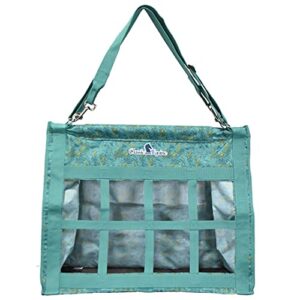 coolhorse by classic equine turquoise slab top load hay bag