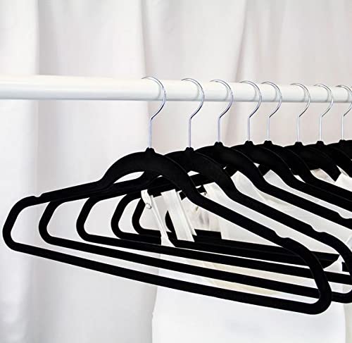 Member Mark Elite Quality Velvet Hangers - 50 Pack (Black)