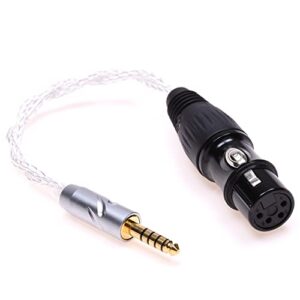gagacocc 16 cores silver plated 4.4mm male to 4pin xlr female balanced audio cable for sony nw-wm1z 1a mdr-z1r ta-zh1es pha-2