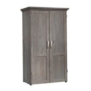 sauder miscellaneous storage craft & sewing armoire, l: 35.112" x w: 21.81" x h: 61.58", mystic oak finish