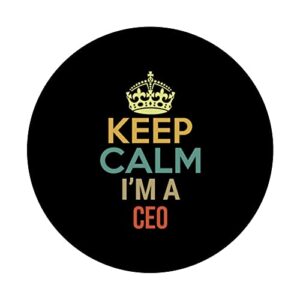 Keep Calm I'm A CEO PopSockets Swappable PopGrip