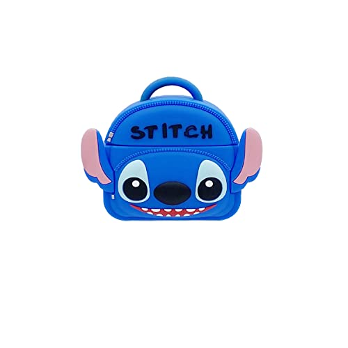 Airpods 3 Case Cover, Fashion Cool Cute Cartoon Character Stitch Backpack Case for AirPods 3rd Generation 2021 Durable Shockproof Wireless Earphone Silicone Case with Keychain for Airpod 3 Case