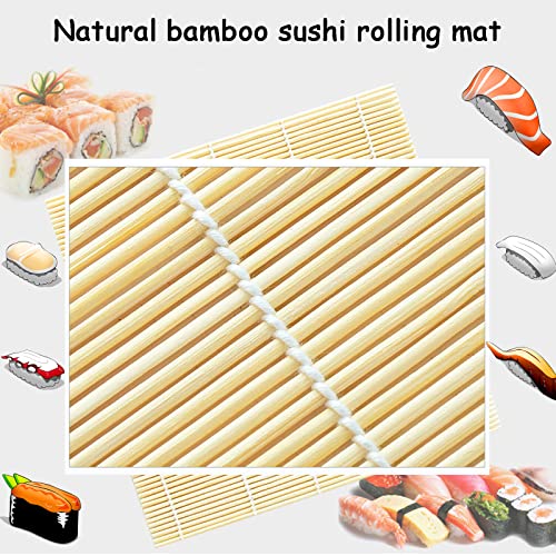 Wtpncil Sushi Making Kit, Bamboo Sushi Rolling Mat, Sushi Roller, Sushi Maker - 2PCS