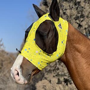 TGW RIDING Horse Fly Mask Super Comfort Horse Fly Mask Elasticity Fly Mask with Ears We Only Make Products That Horses Like (S, Dark Yellow)……