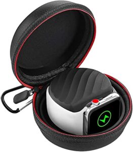 emallee galaxy watch 4/3 charger holder, portable travel carrying bag eva protective storage case for samsung galaxy watch4 classic watch3 active 2 and google pixel watch (charger not included)
