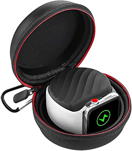 EMallee Galaxy Watch 4/3 Charger Holder, Portable Travel Carrying bag EVA Protective Storage case for Samsung Galaxy Watch4 classic Watch3 Active 2 and Google Pixel watch (charger not included)