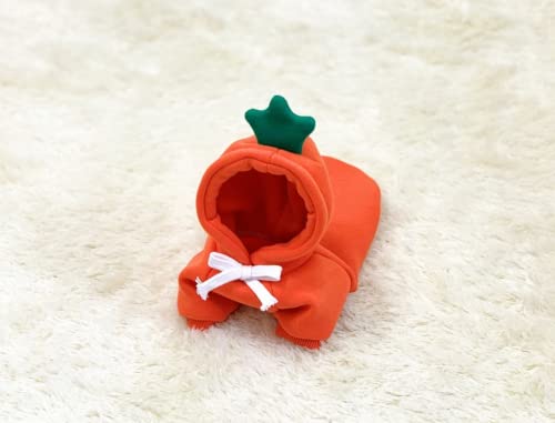 Dog Hoodies Pet Carrot Apparel Puppy Clothes Sweatshirt Doggie Outfits Cat Coat with Hat- Orange (Small)