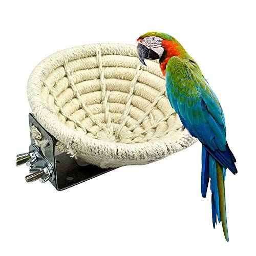 Liinmall Bird Nest Cotton Birdhouse Hangable for Parrots Pigeon Dove Rabbits Hamster and Other Small Animals Warm Winter