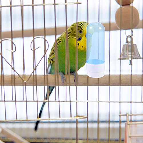 STOBOK 4 pcs Bird Feeder Drinker Set Plastic Water Dispenser Cage Automatic Parrot Drinking Feeder for Parrot Parakeets Canaries Finches Budgie