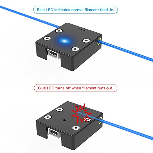 Official Creality Ender 3 V2 Filament Runout Sensor, Smart Filament Break Detection Detector for Ender 3, Ender 3 Pro, Ender3 Max，Ender 5 Plus with 32 Bit V4.2.2/V4.2.7 Motherboard