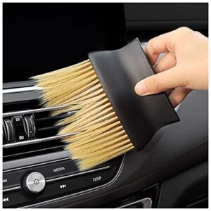 auto interior dust brush, car cleaning brushes duster, soft bristles detailing brush dusting tool for automotive dashboard, air conditioner vents, leather, computer,scratch free