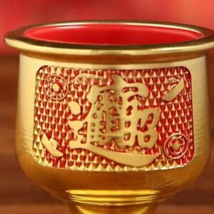 XIALON 7pcs/Set 5cm Buddha God Wealth Wine Cup Guanyin Wine Cup Copper Alloy Water Supply Cup