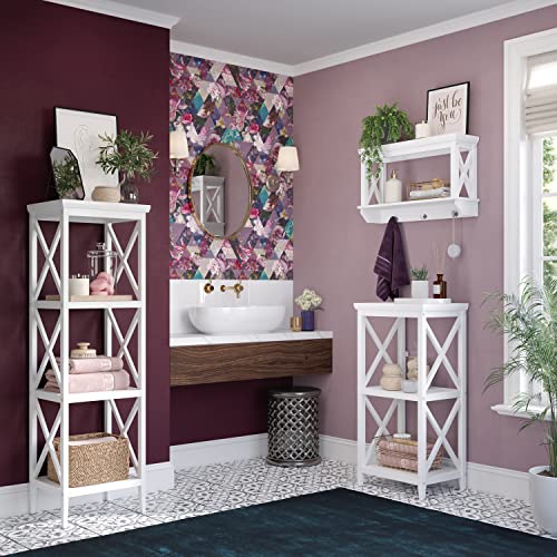 RiverRidge La Crosse 54" Bathroom Storage Tower Shelving