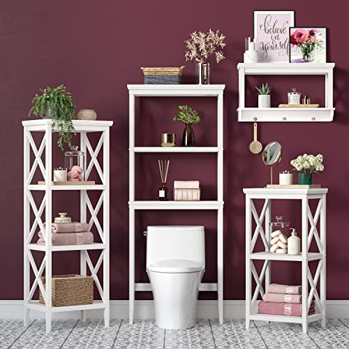 RiverRidge La Crosse 54" Bathroom Storage Tower Shelving